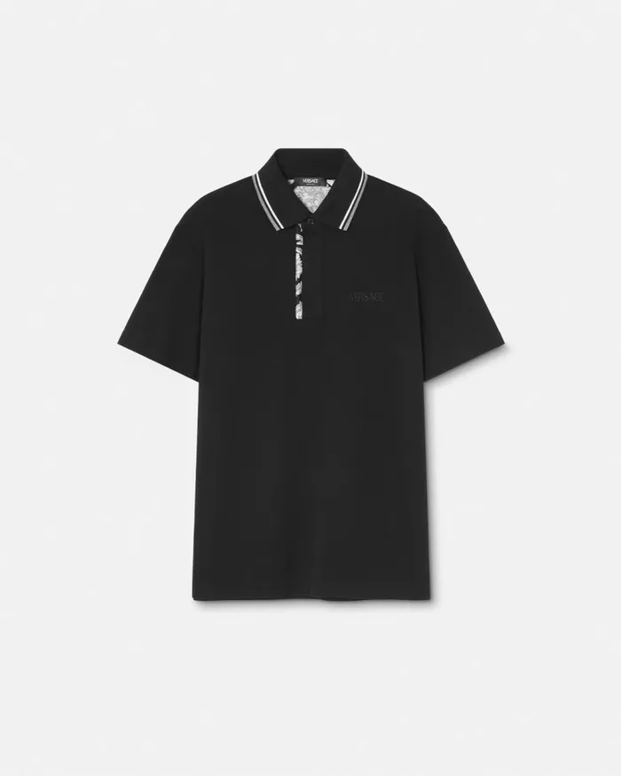Versace TShirts and Polos Barocco Polo Shirt Black 8211 Men
