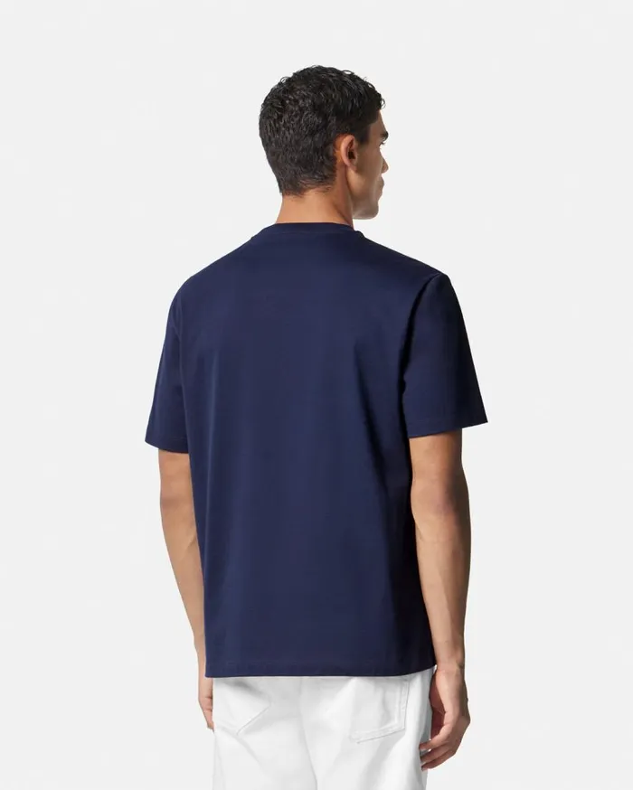 Versace TShirts and Polos Versace Cartouche Tshirt Blue 8211 Men Versace TShirts and Polos Versace Cartouche Tshirt Blue 8211 Men