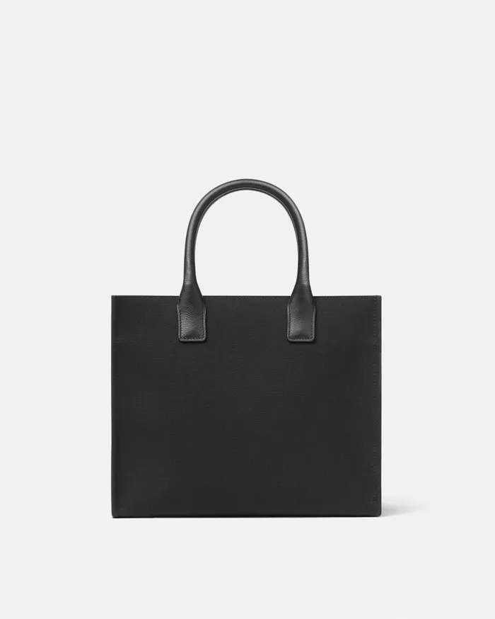 Versace Totes La Medusa Canvas Small Tote Bag Blackgold 8211 Women Versace Totes La Medusa Canvas Small Tote Bag Blackgold 8211 Women