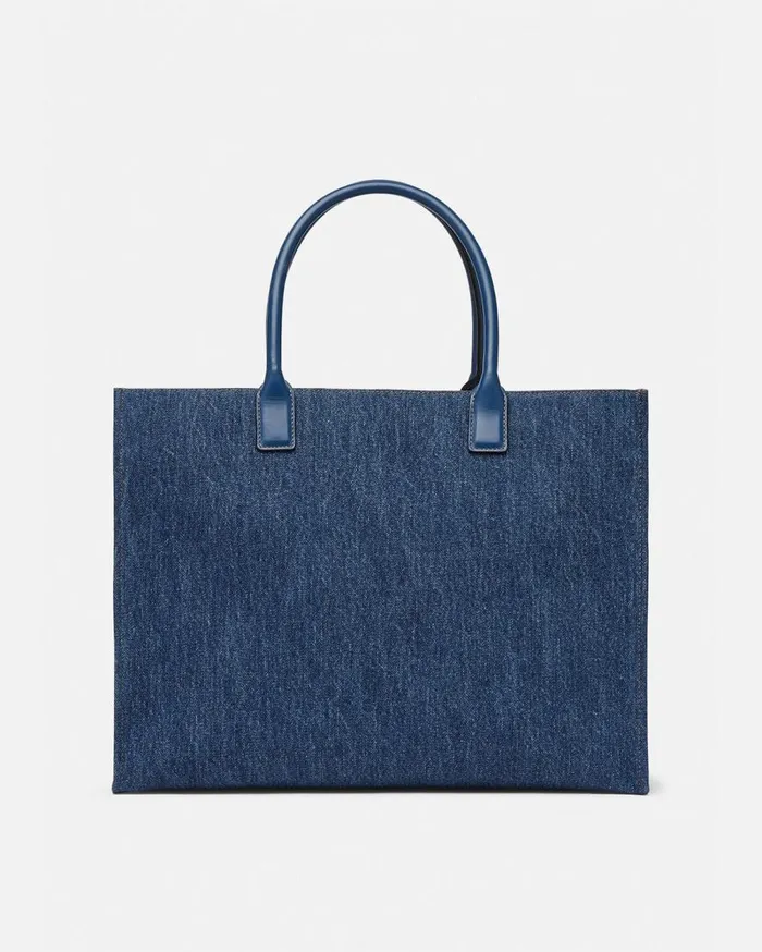 Versace Totes La Medusa Denim Large Tote Bag Blue 8211 Women Versace Totes La Medusa Denim Large Tote Bag Blue 8211 Women