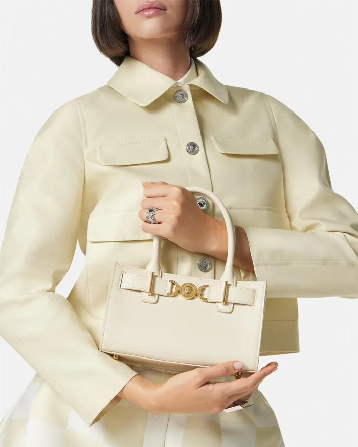 Versace Totes Medusa 03995 Small Tote Bag Beige 8211 Women