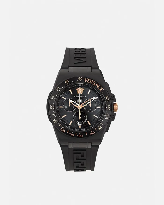 Versace Watches Greca Extreme Chrono Watch Black 8211 Men