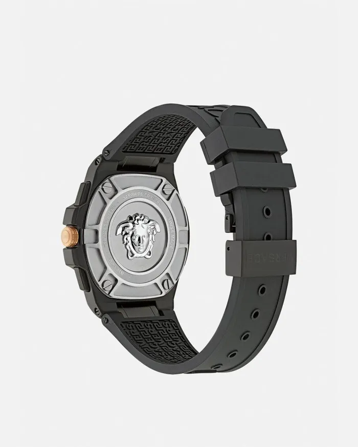 Versace Watches Greca Extreme Chrono Watch Black 8211 Men Versace Watches Greca Extreme Chrono Watch Black 8211 Men