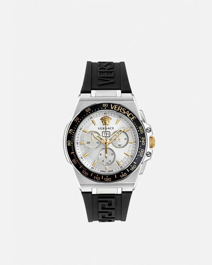 Versace Watches Greca Extreme Chrono Watch Blacksilver 8211 Men