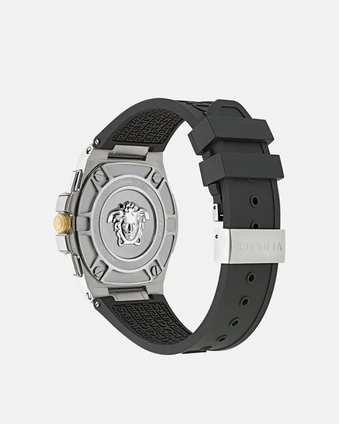 Versace Watches Greca Extreme Chrono Watch Blacksilver 8211 Men Versace Watches Greca Extreme Chrono Watch Blacksilver 8211 Men