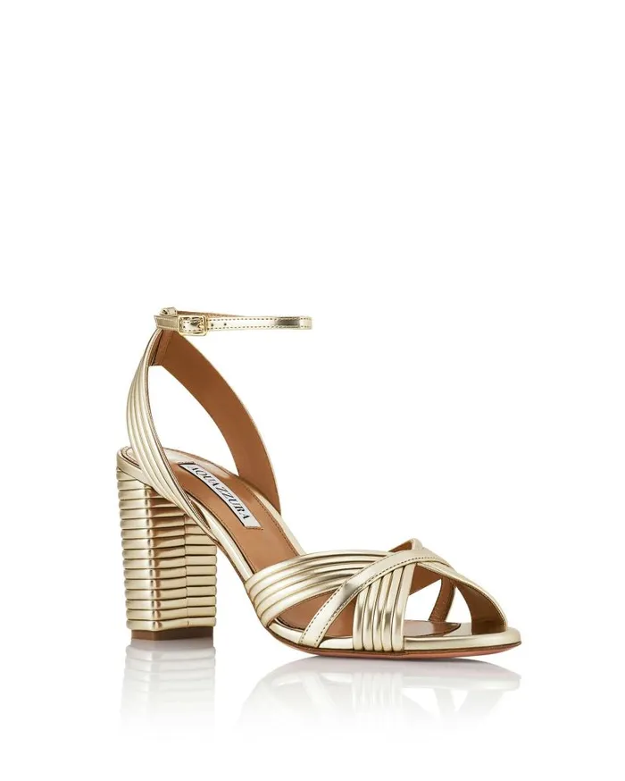 Very Sundance Sandal 85 Gold Women Aquazzura Sandals Very Sundance Sandal 85 Gold Women Aquazzura Sandals