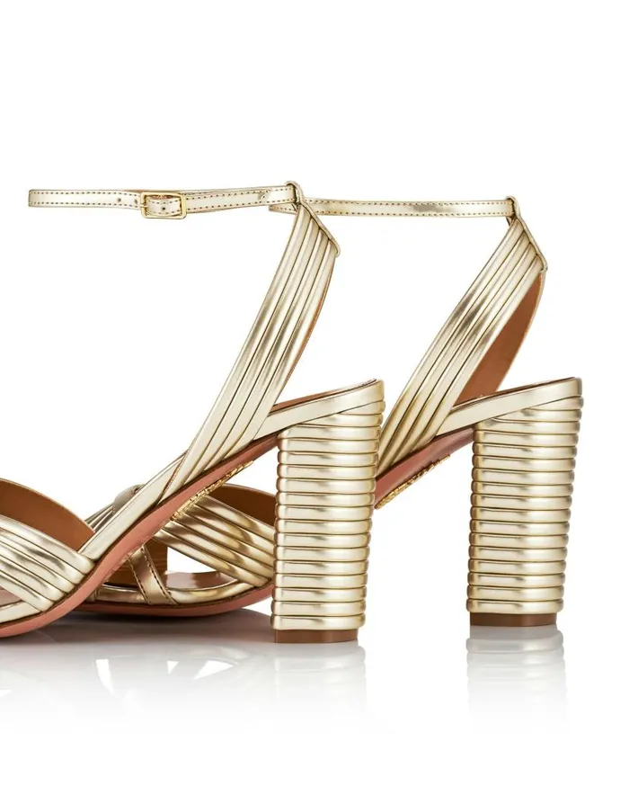 Very Sundance Sandal 85 Gold Women Aquazzura Sandals Very Sundance Sandal 85 Gold Women Aquazzura Sandals