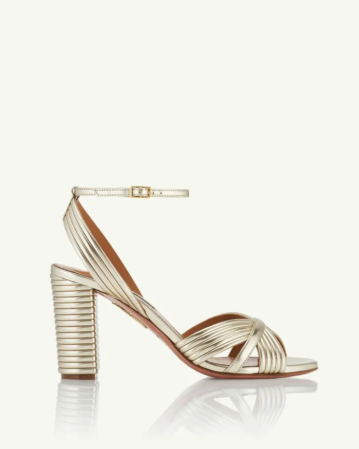 Very Sundance Sandal 85 Gold Women Aquazzura Sandals Very Sundance Sandal 85 Gold Women Aquazzura Sandals