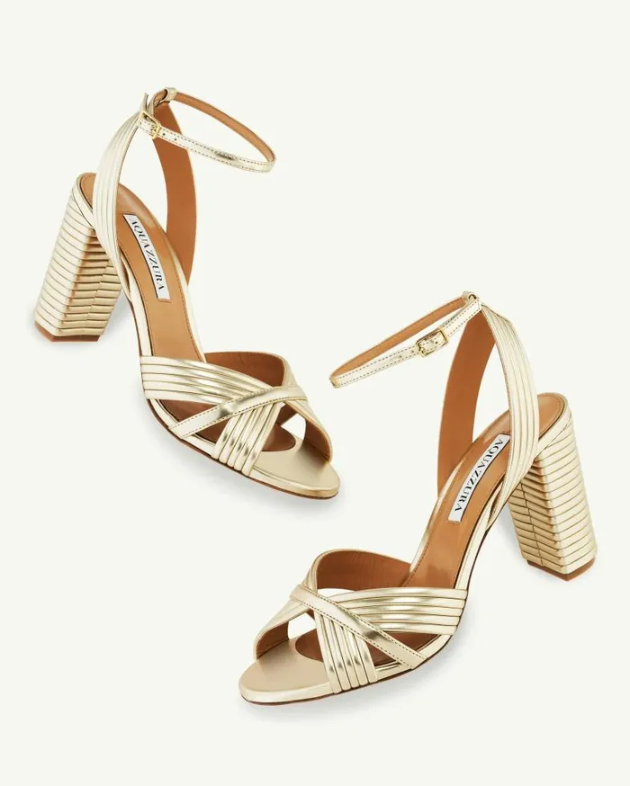 Very Sundance Sandal 85 Gold Women Aquazzura Sandals Very Sundance Sandal 85 Gold Women Aquazzura Sandals