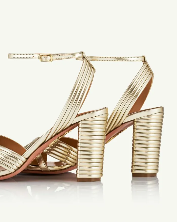 Very Sundance Sandal 85 Gold Women Aquazzura Sandals Very Sundance Sandal 85 Gold Women Aquazzura Sandals