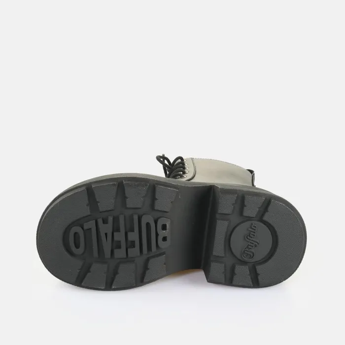 Vicious Lace Up Mid Black Buffalo Platforms