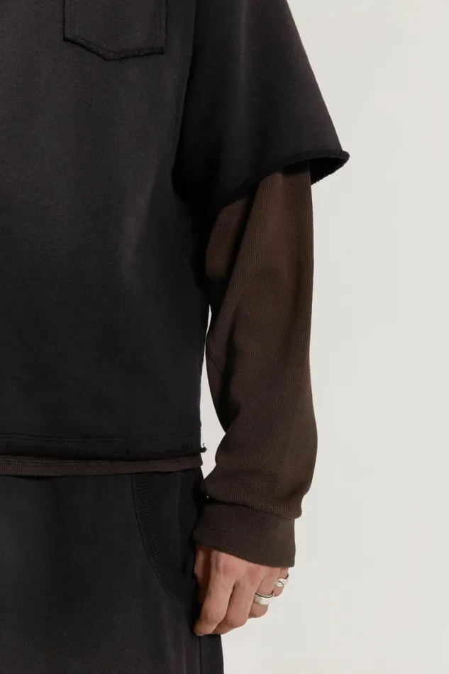 Villain Layered Sweat Black Men Jaded London TShirts