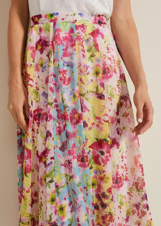 Vivianne Floral Midi Skirt Multicoloured Women Phase Eight Skirts