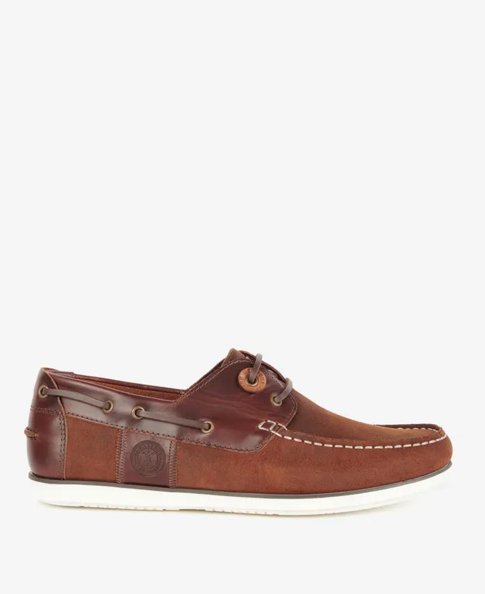 Wake Boat Shoes Classic Beige Men Barbour Shoes