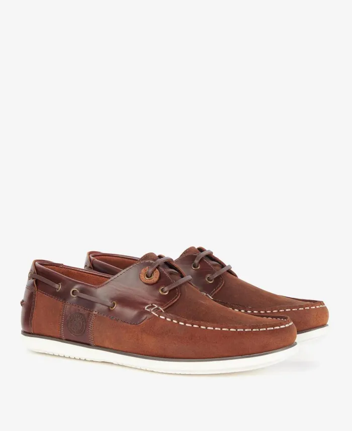 Wake Boat Shoes Classic Beige Men Barbour Shoes