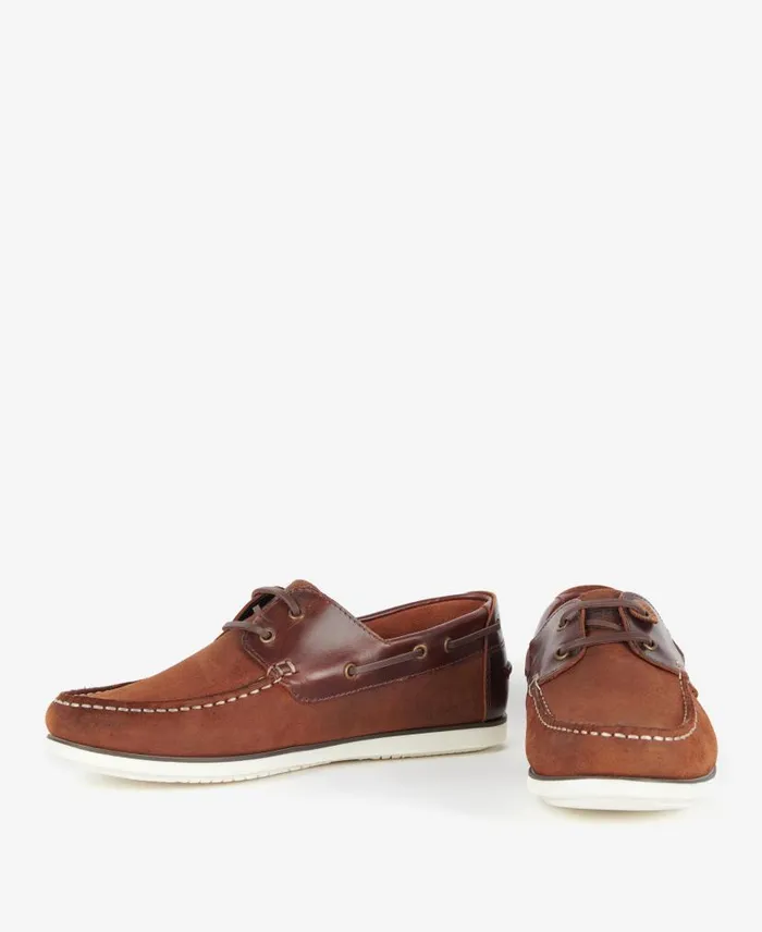 Wake Boat Shoes Classic Beige Men Barbour Shoes