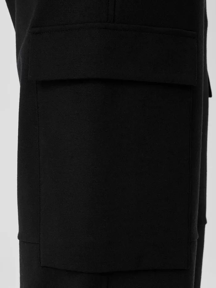 Washable Flex Ponte Cargo Lantern Pant Black Women Eileen Fisher Pants Shorts and Jumpsuits