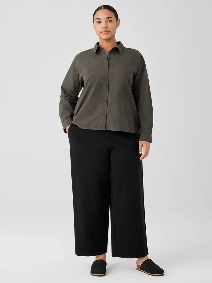 Washable Flex Ponte WideLeg Pant Black Women Eileen Fisher Pants Shorts and Jumpsuits