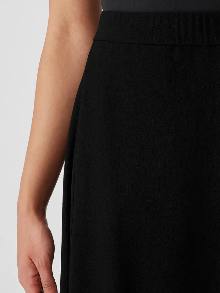 Washable Stretch Crepe Lantern Skirt Black Women Eileen Fisher Dresses and Skirts