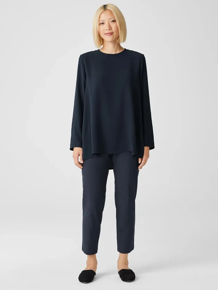 Washable Stretch Crepe Pant Ocean Women Eileen Fisher Pants Shorts and Jumpsuits