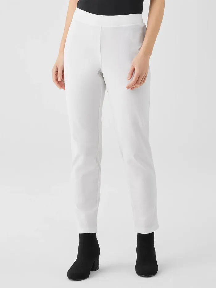 Washable Stretch Crepe Pant White Women Eileen Fisher Pants Shorts and Jumpsuits