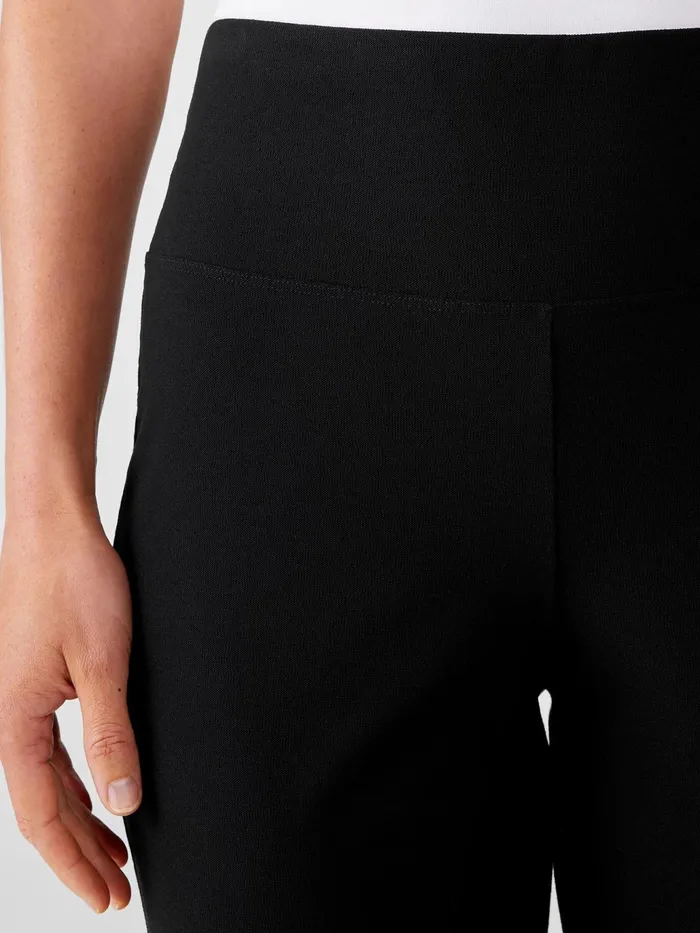 Washable Stretch Crepe Slim Pant Black Women Eileen Fisher Pants Shorts and Jumpsuits