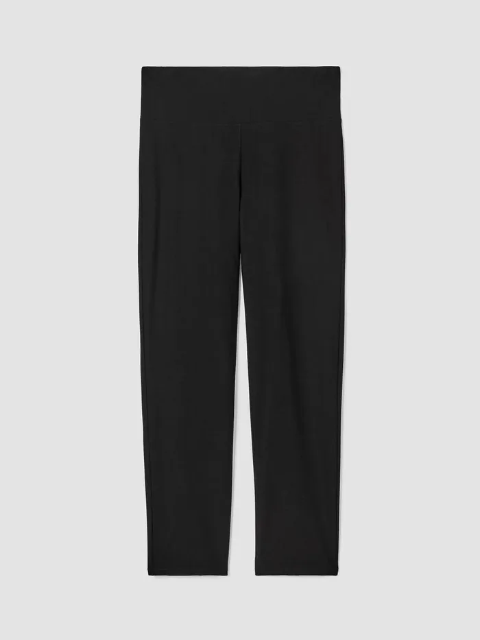 Washable Stretch Crepe Slim Pant Black Women Eileen Fisher Pants Shorts and Jumpsuits