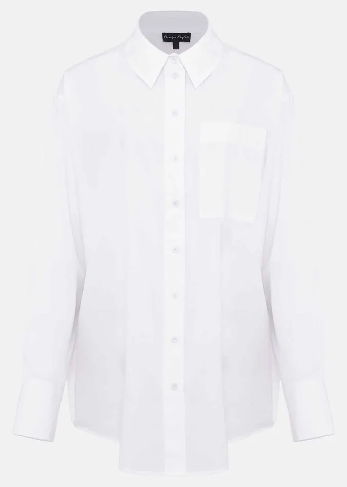White Cotton Oversized Shirt White Women Phase Eight Shirts and Blouses