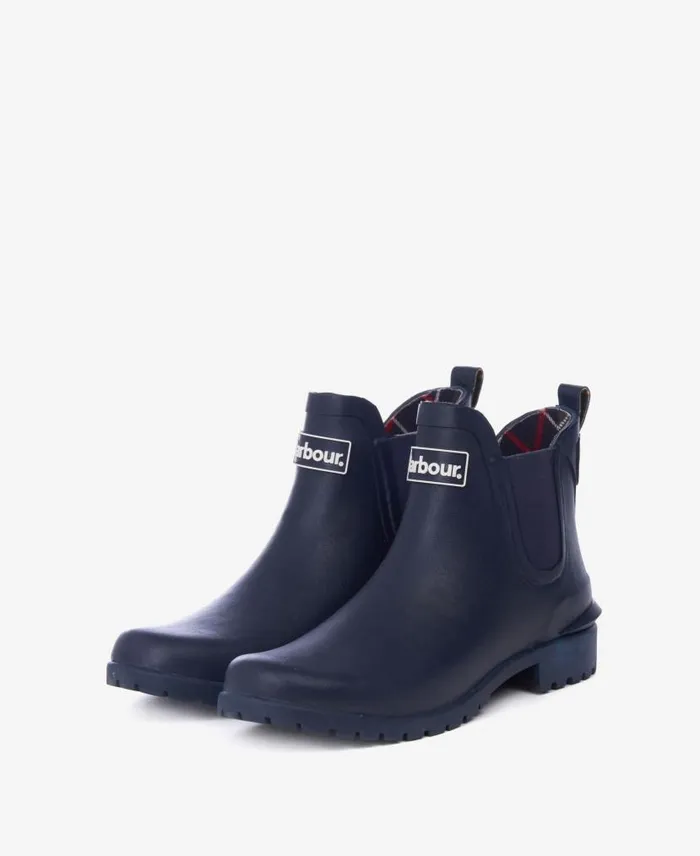 Wilton Wellingtons Navy Women Barbour Wellingtons