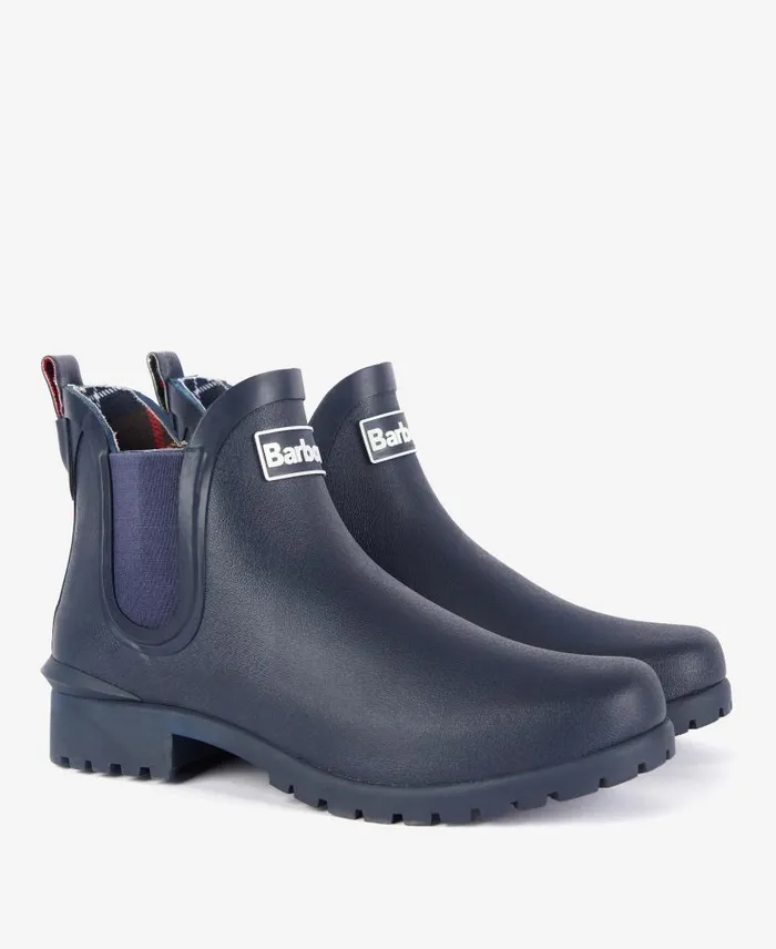 Wilton Wellingtons Navy Women Barbour Wellingtons