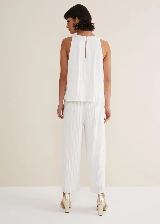 Winona Pleated Trousers Ivory Women Phase Eight Trousers