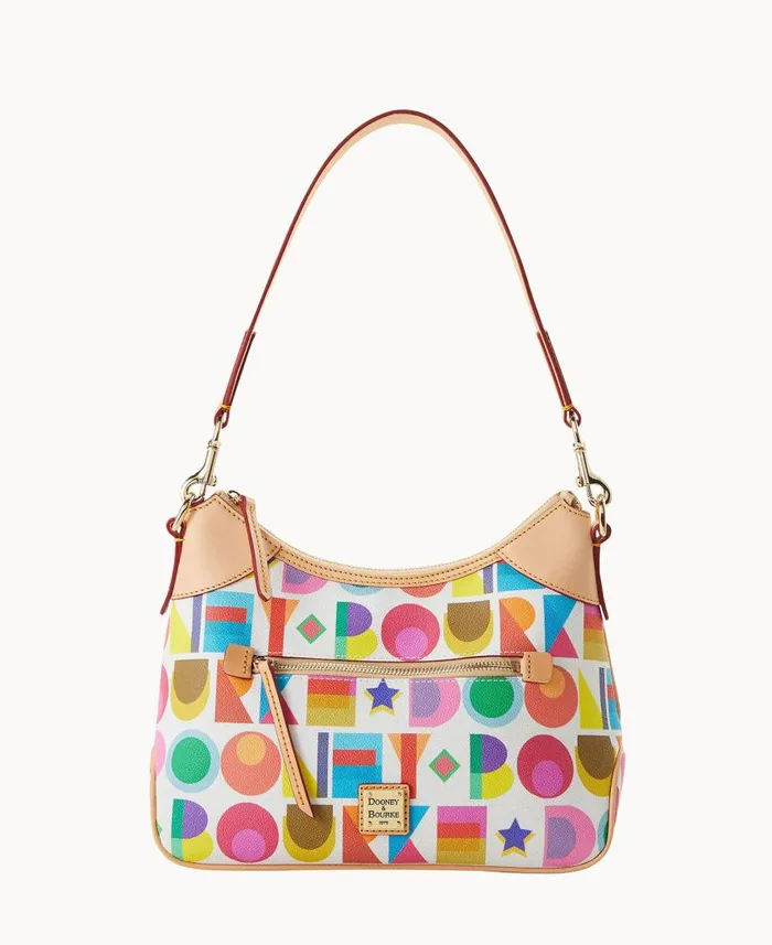 Woman Art Deco Hobo White Dooney and Bourke Shoulder Bags