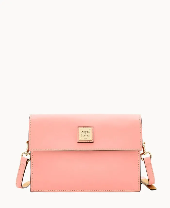 Woman Beacon East West Flap Crossbody Light Pink Dooney and Bourke Crossbodies