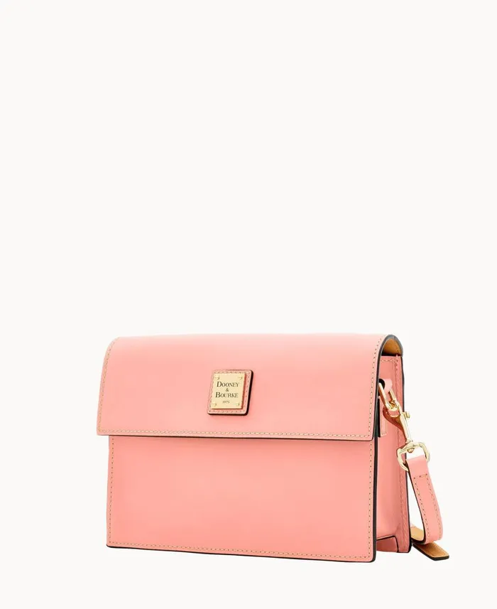 Woman Beacon East West Flap Crossbody Light Pink Dooney and Bourke Crossbodies