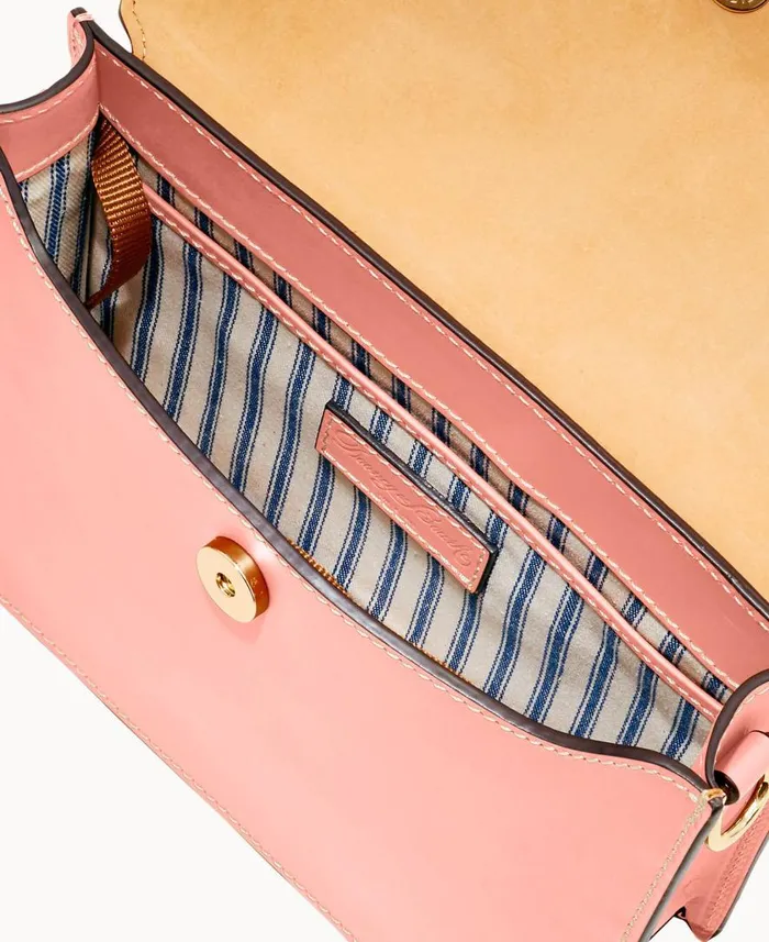 Woman Beacon East West Flap Crossbody Light Pink Dooney and Bourke Crossbodies