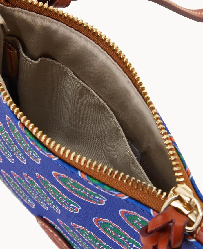 Woman Collegiate University Of Florida Small North South Top Zip Crossbody University Of Florid Dooney and Bourke Crossbodies