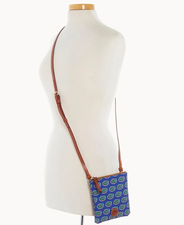 Woman Collegiate University Of Florida Small North South Top Zip Crossbody University Of Florid Dooney and Bourke Crossbodies