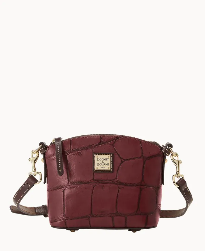 Woman Denison Mini Domed Crossbody Bordeaux Dooney and Bourke Crossbodies