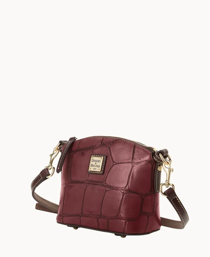 Woman Denison Mini Domed Crossbody Bordeaux Dooney and Bourke Crossbodies