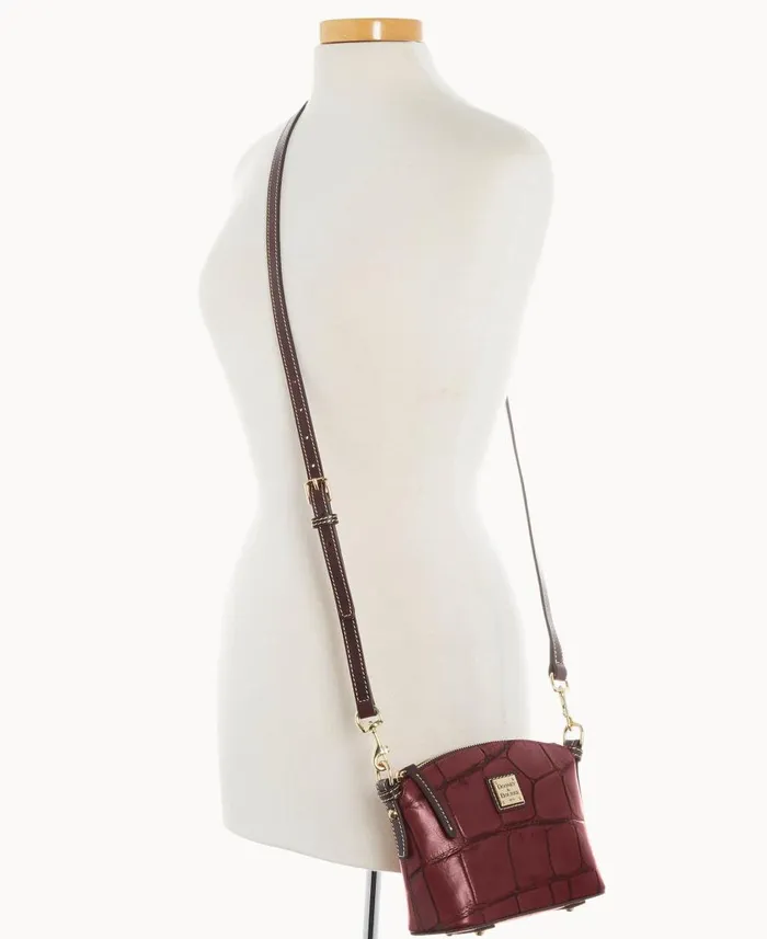 Woman Denison Mini Domed Crossbody Bordeaux Dooney and Bourke Crossbodies