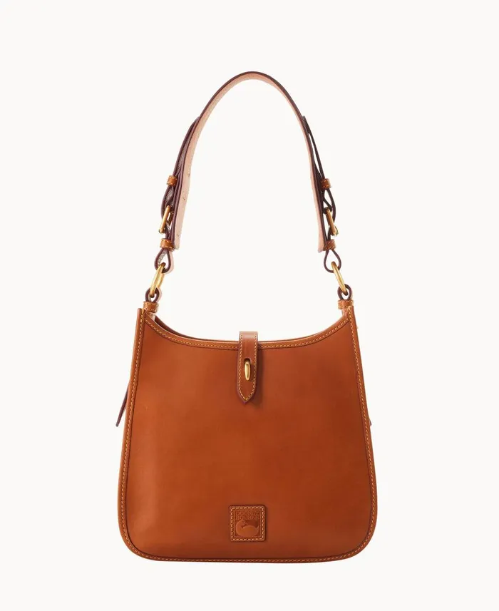 Woman Florentine Messenger Natural Dooney and Bourke Shoulder Bags