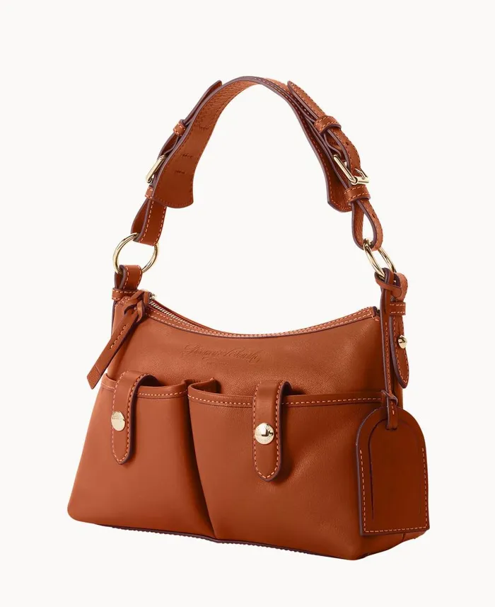 Woman Florentine Small Shoulder Bag Natural Dooney and Bourke Shoulder Bags