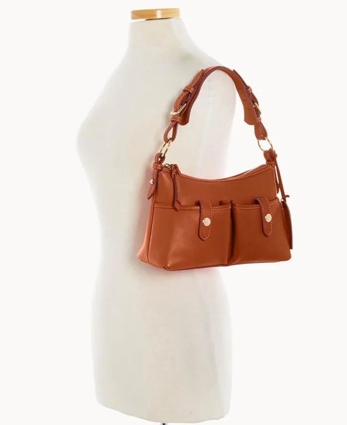 Woman Florentine Small Shoulder Bag Natural Dooney and Bourke Shoulder Bags