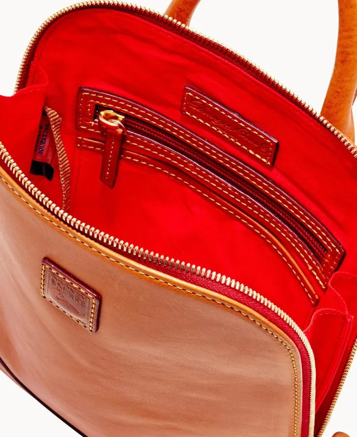 Woman Florentine Small Zip Pod Backpack Natural Dooney and Bourke Backpacks