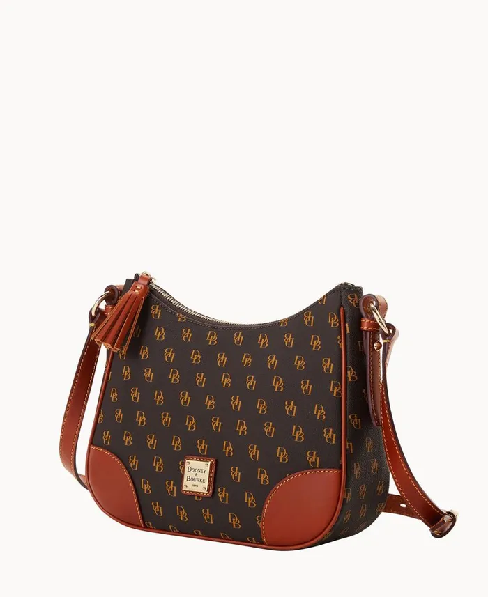 Woman Gretta Crossbody Hobo Brown Tmoro Dooney and Bourke Shoulder Bags Woman Gretta Crossbody Hobo Brown Tmoro Dooney and Bourke Shoulder Bags