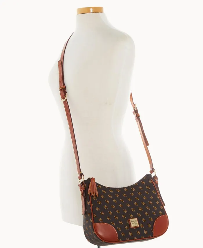 Woman Gretta Crossbody Hobo Brown Tmoro Dooney and Bourke Shoulder Bags Woman Gretta Crossbody Hobo Brown Tmoro Dooney and Bourke Shoulder Bags