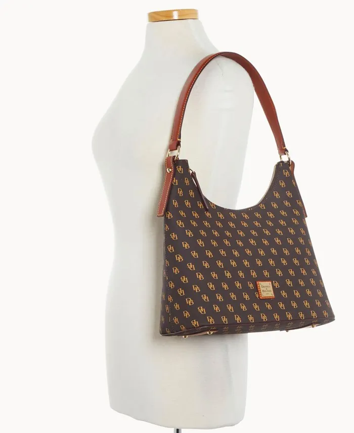 Woman Gretta Hobo Brown Tmoro Dooney and Bourke Shoulder Bags Woman Gretta Hobo Brown Tmoro Dooney and Bourke Shoulder Bags