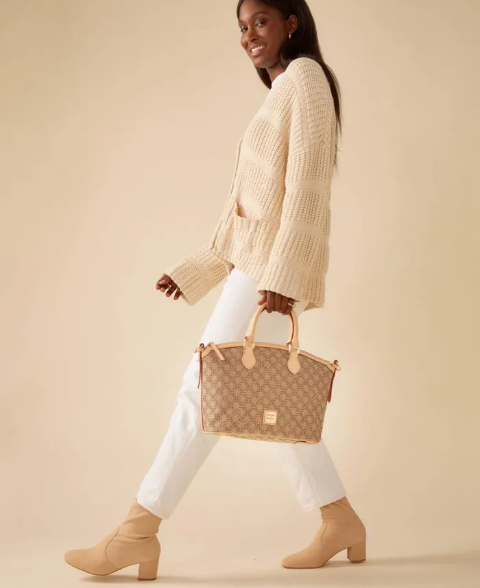 Woman Maritime Domed Satchel Brown Dooney and Bourke Satchels