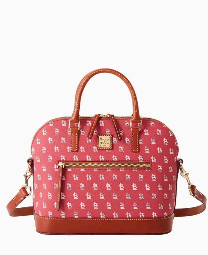 Woman MLB Cardinals Domed Zip Satchel Cardinals Dooney and Bourke Satchels
