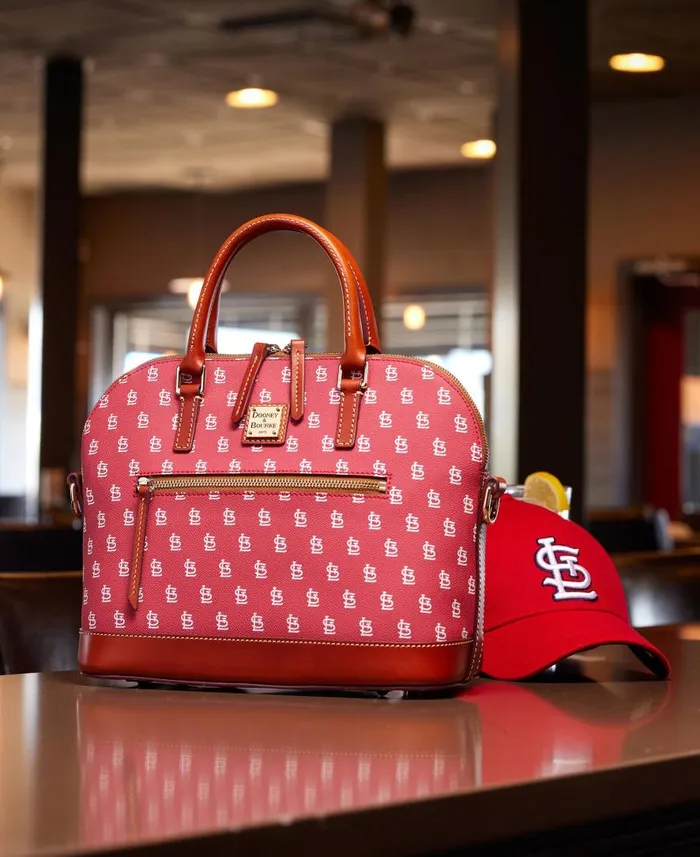 Woman MLB Cardinals Domed Zip Satchel Cardinals Dooney and Bourke Satchels Woman MLB Cardinals Domed Zip Satchel Cardinals Dooney and Bourke Satchels